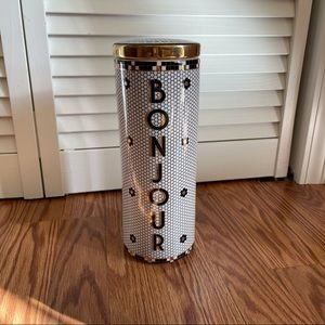 NEW Anthropologie Bonjour French Canister